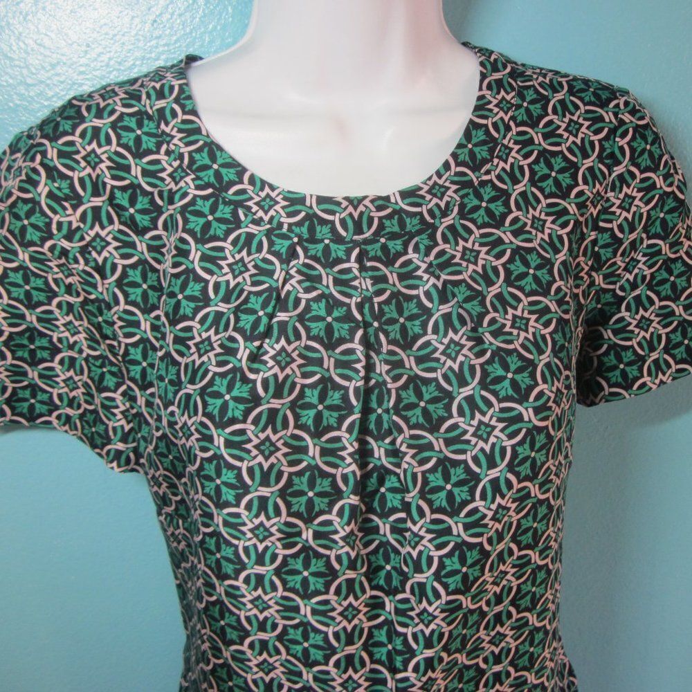 J Crew "Swoop" Silk A-Line Dress Size 6 - Picture 14 of 15